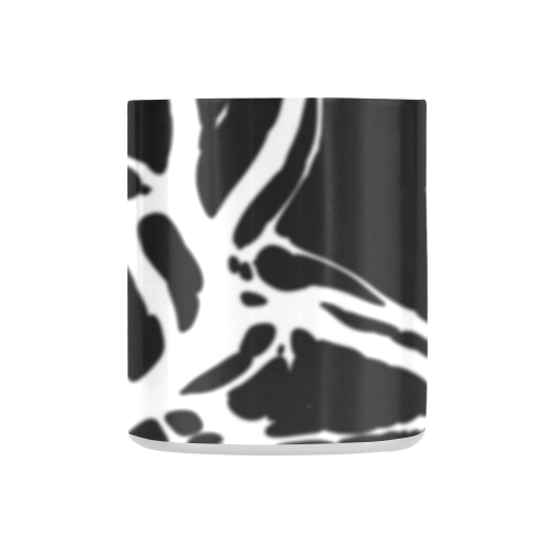 black and white abstract Classic Insulated Mug(10.3OZ)