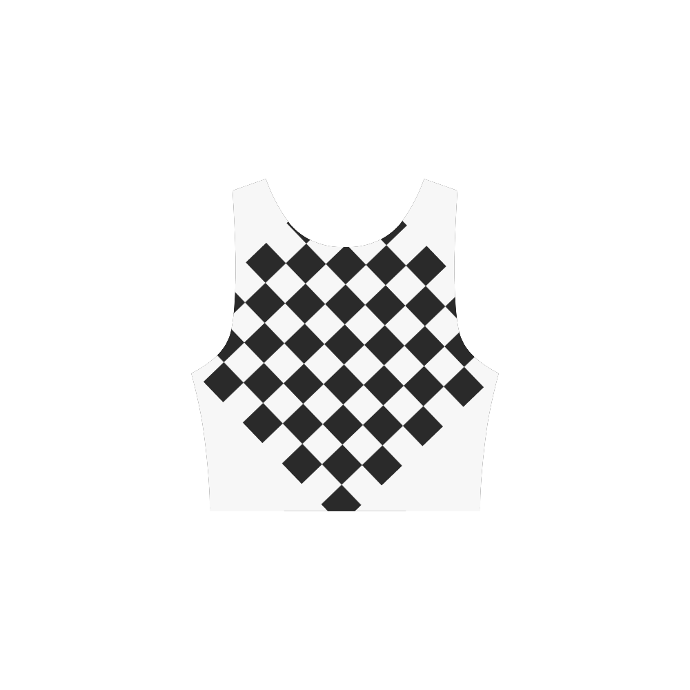 Checkerboard Black and White Atalanta Sundress (Model D04)