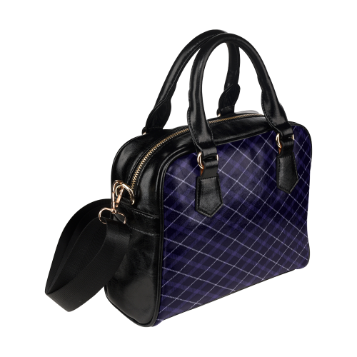 royal blue plaid Shoulder Handbag (Model 1634)