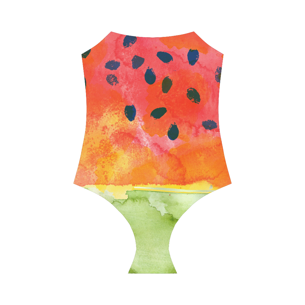 Abstract Watermelon Strap Swimsuit ( Model S05)