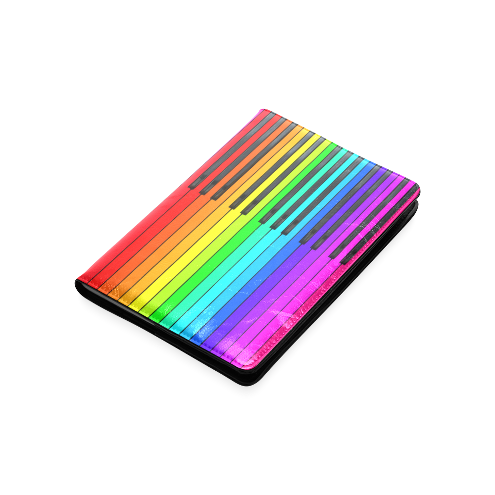 Rainbow Piano Keyboard Custom NoteBook A5