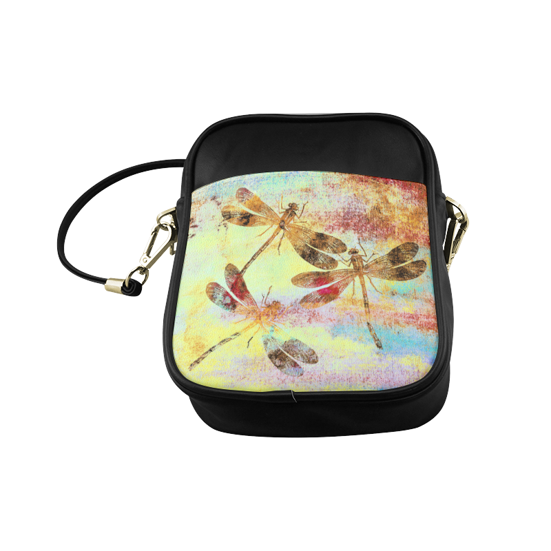 Mauritius Vintage Dragonflies Colours W Sling Bag (Model 1627)