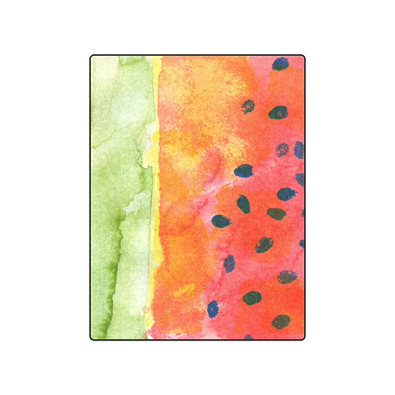Abstract Watermelon Blanket 50"x60"