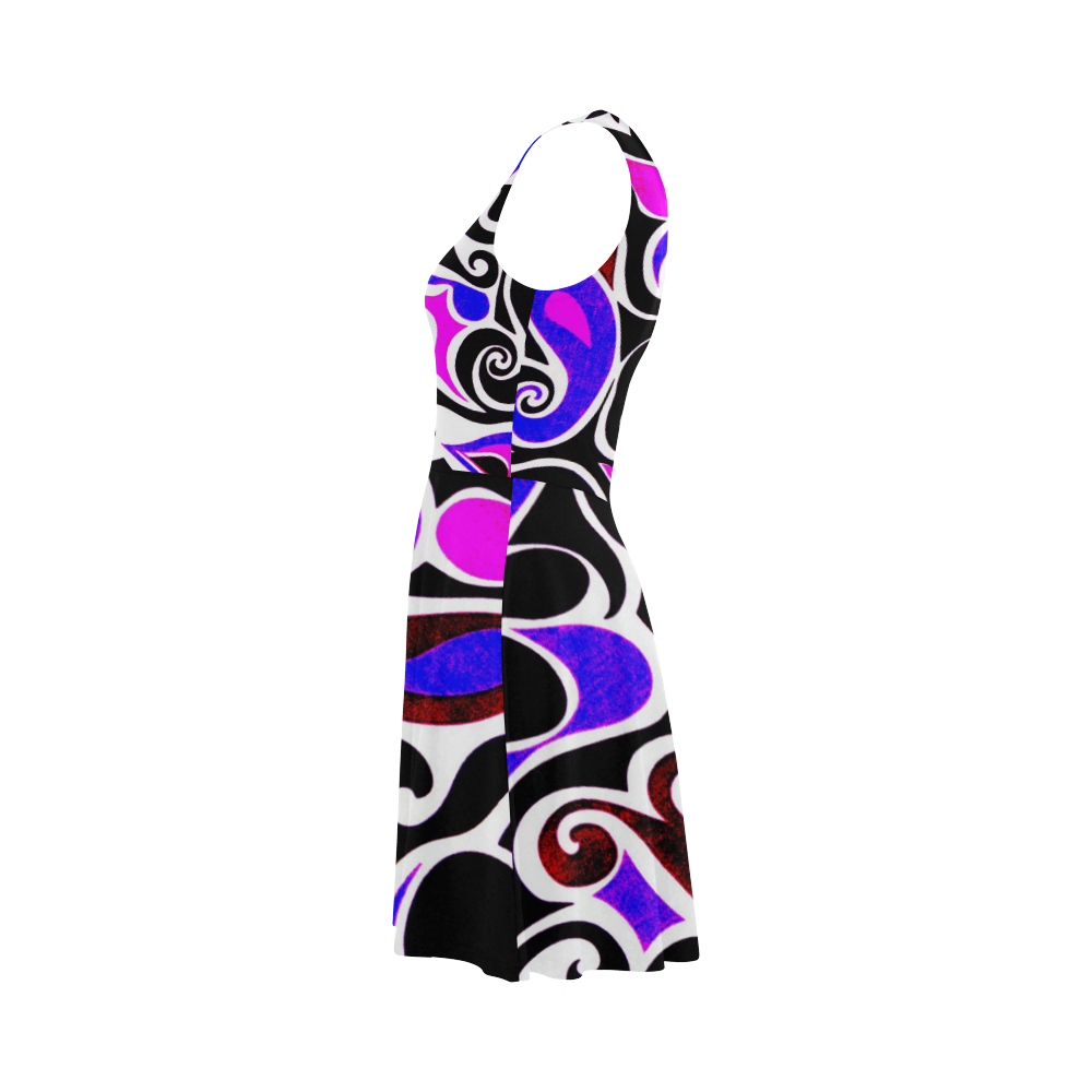 retro swirl Atalanta Sundress (Model D04)