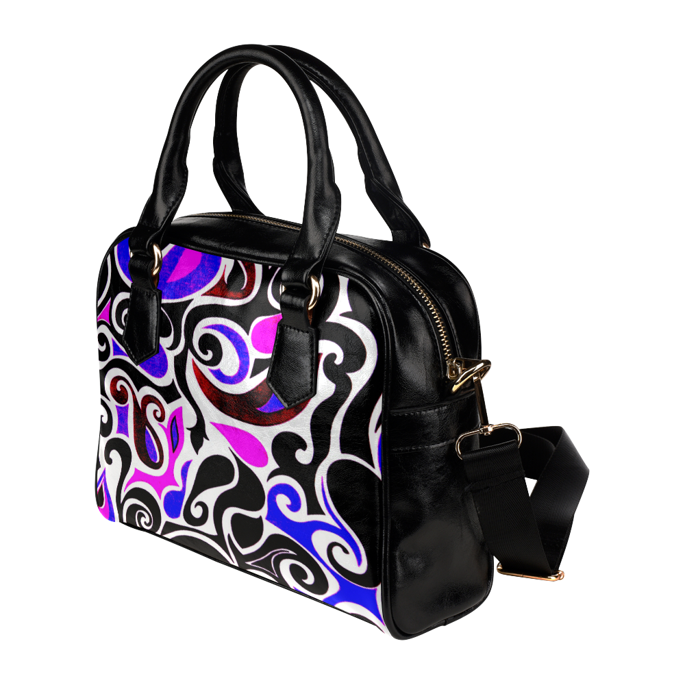 retro swirl Shoulder Handbag (Model 1634)