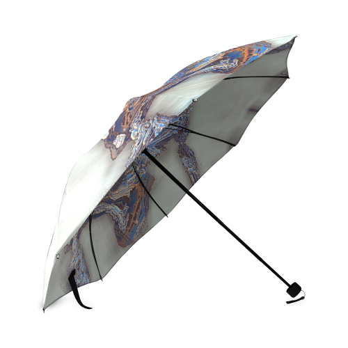 dress-pattern -annabellerockz-fractal umbrella Foldable Umbrella (Model U01)
