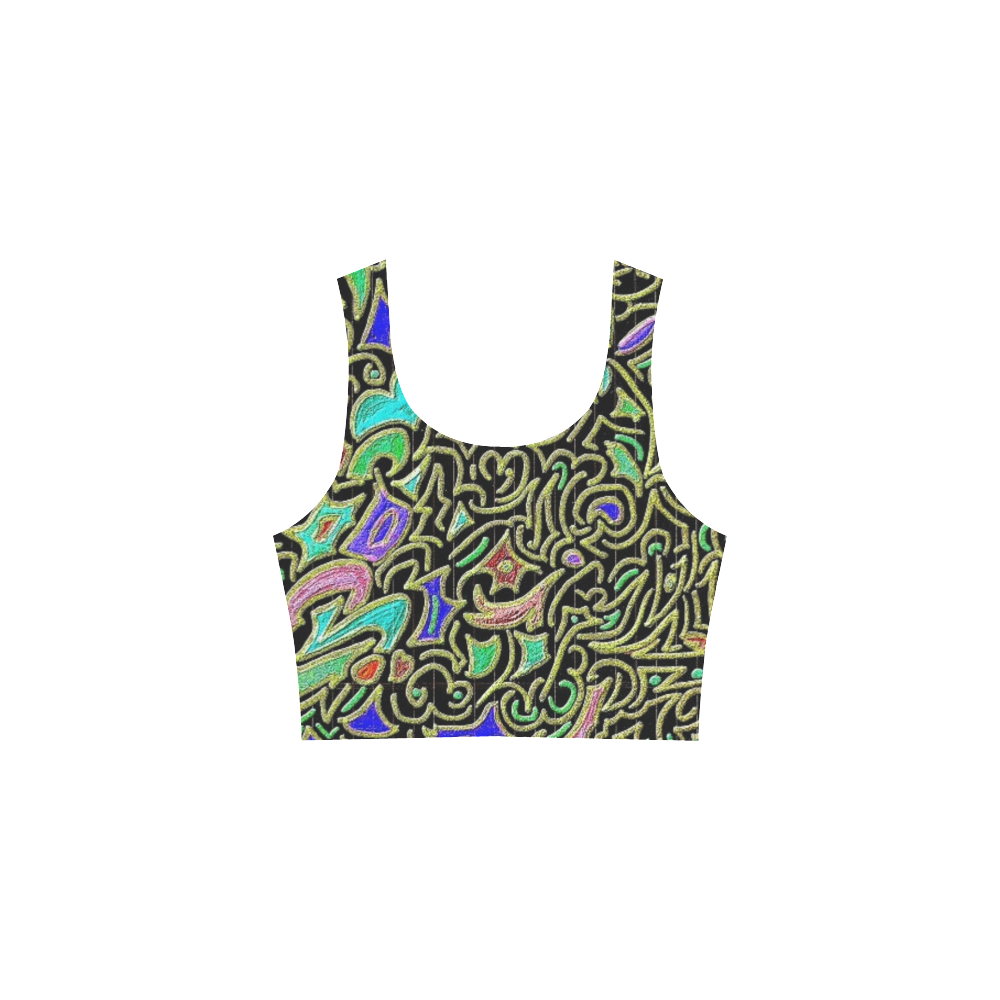 Wacky Retro Swirl Atalanta Sundress (Model D04)