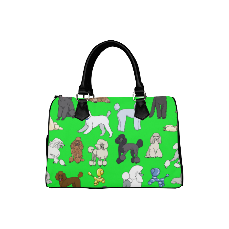 poodles lime Boston Handbag (Model 1621)