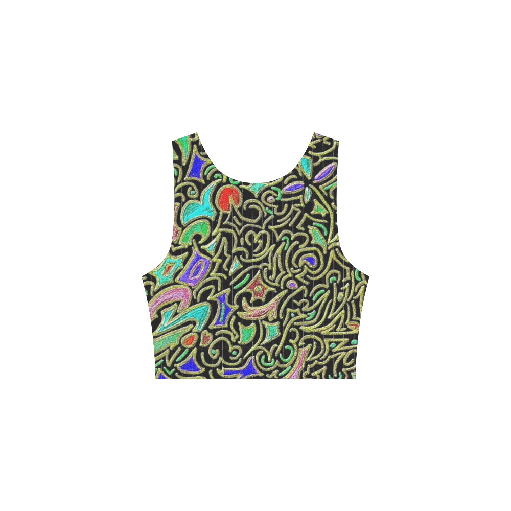 Wacky Retro Swirl Atalanta Sundress (Model D04)