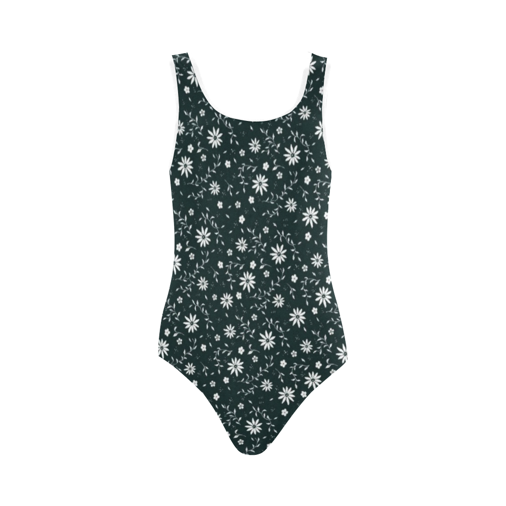 sweet allover pattern 12C Vest One Piece Swimsuit (Model S04)