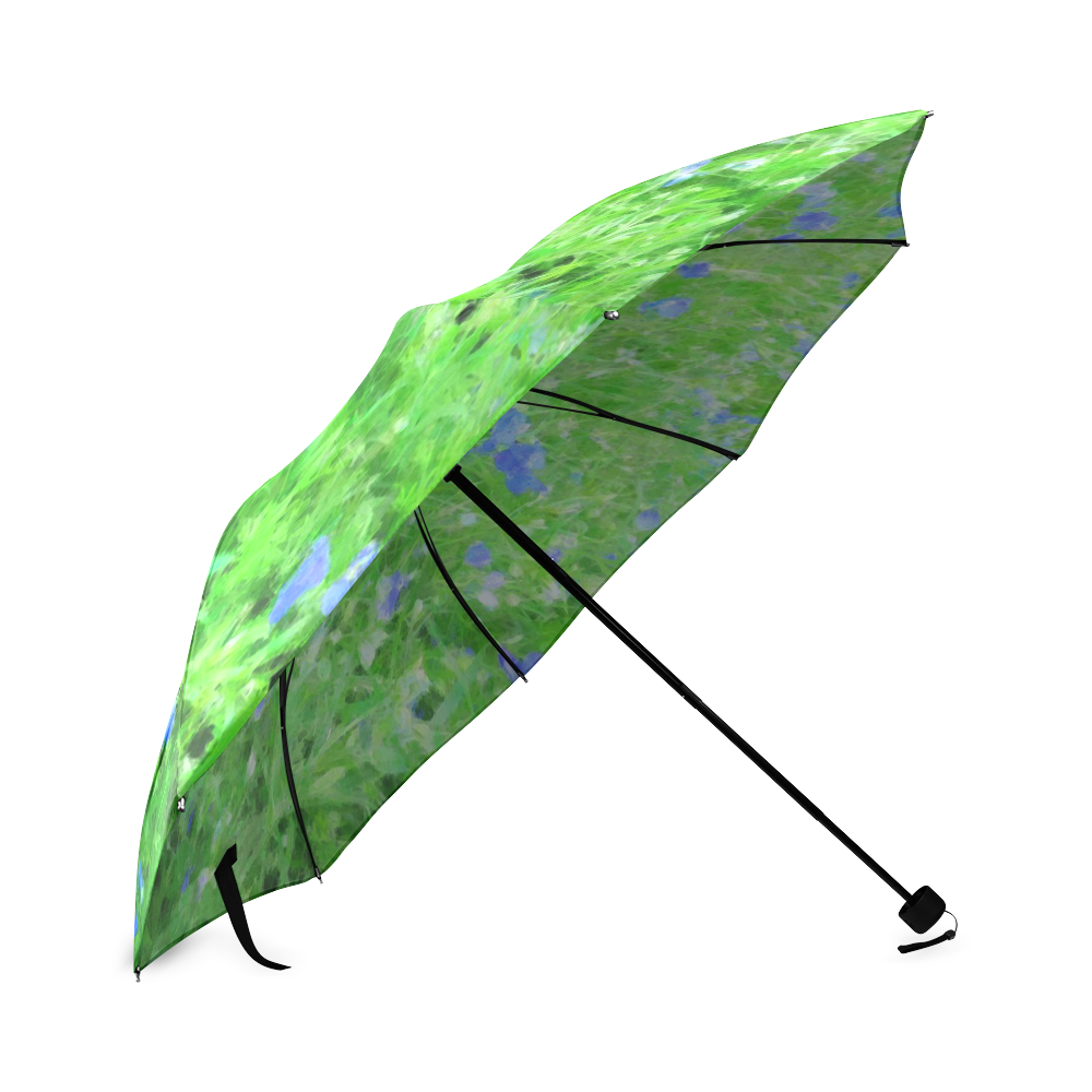 Periwinkle Fields Foldable Umbrella (Model U01)