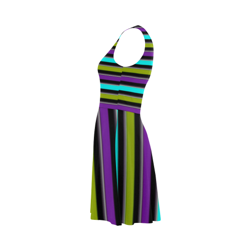 retro stripe 1 Atalanta Sundress (Model D04)