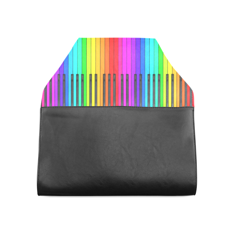 Rainbow Piano Keyboard Clutch Bag (Model 1630)