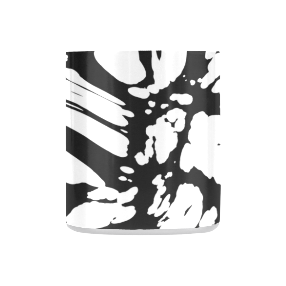 black and white abstract 2 Classic Insulated Mug(10.3OZ)