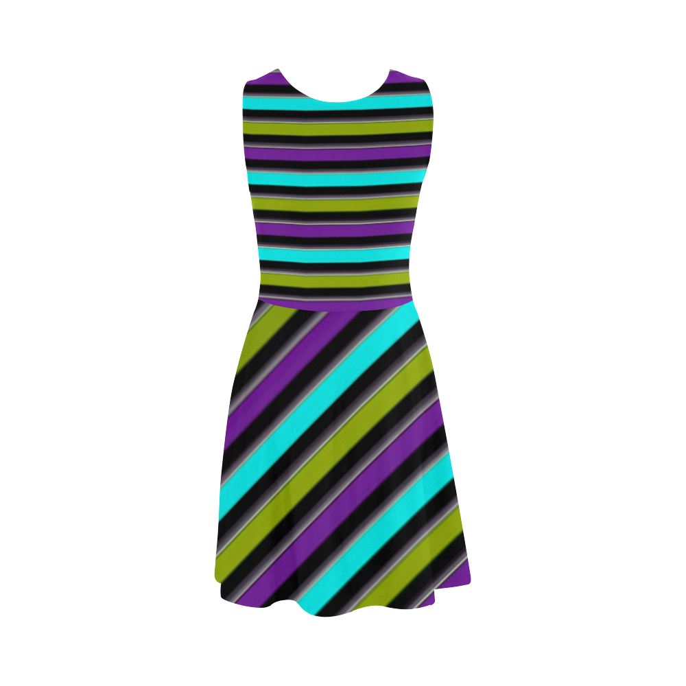 retro stripe 1 Atalanta Sundress (Model D04)