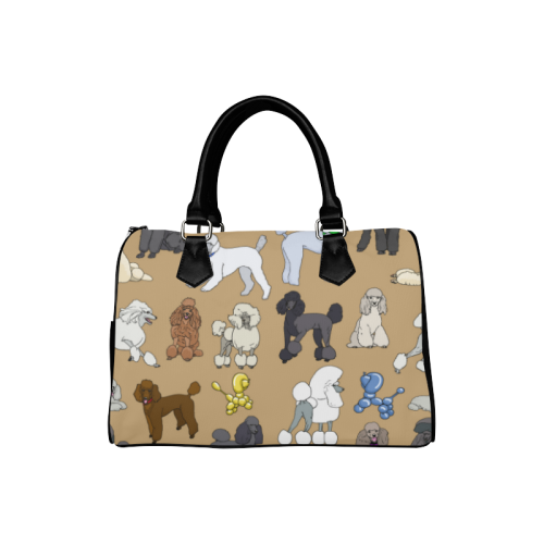 poodles camel Boston Handbag (Model 1621)