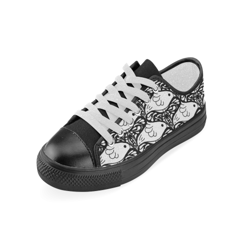 Bird Butterfly Tessellation Men's Classic Canvas Shoes (Model 018)