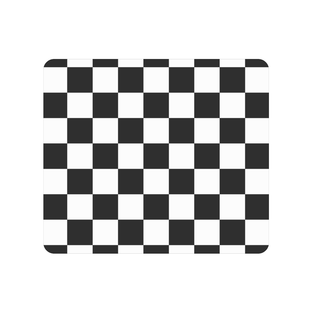 Checkerboard Black and White Men's Clutch Purse （Model 1638）