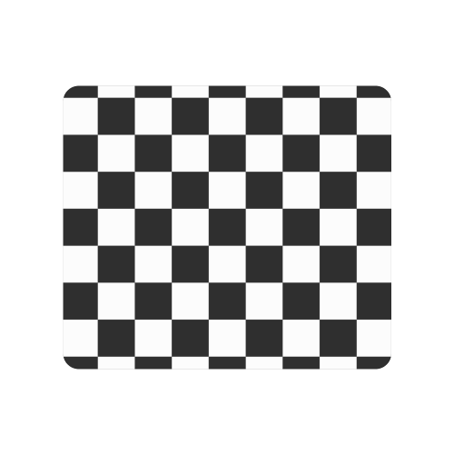 Checkerboard Black and White Men's Clutch Purse （Model 1638）