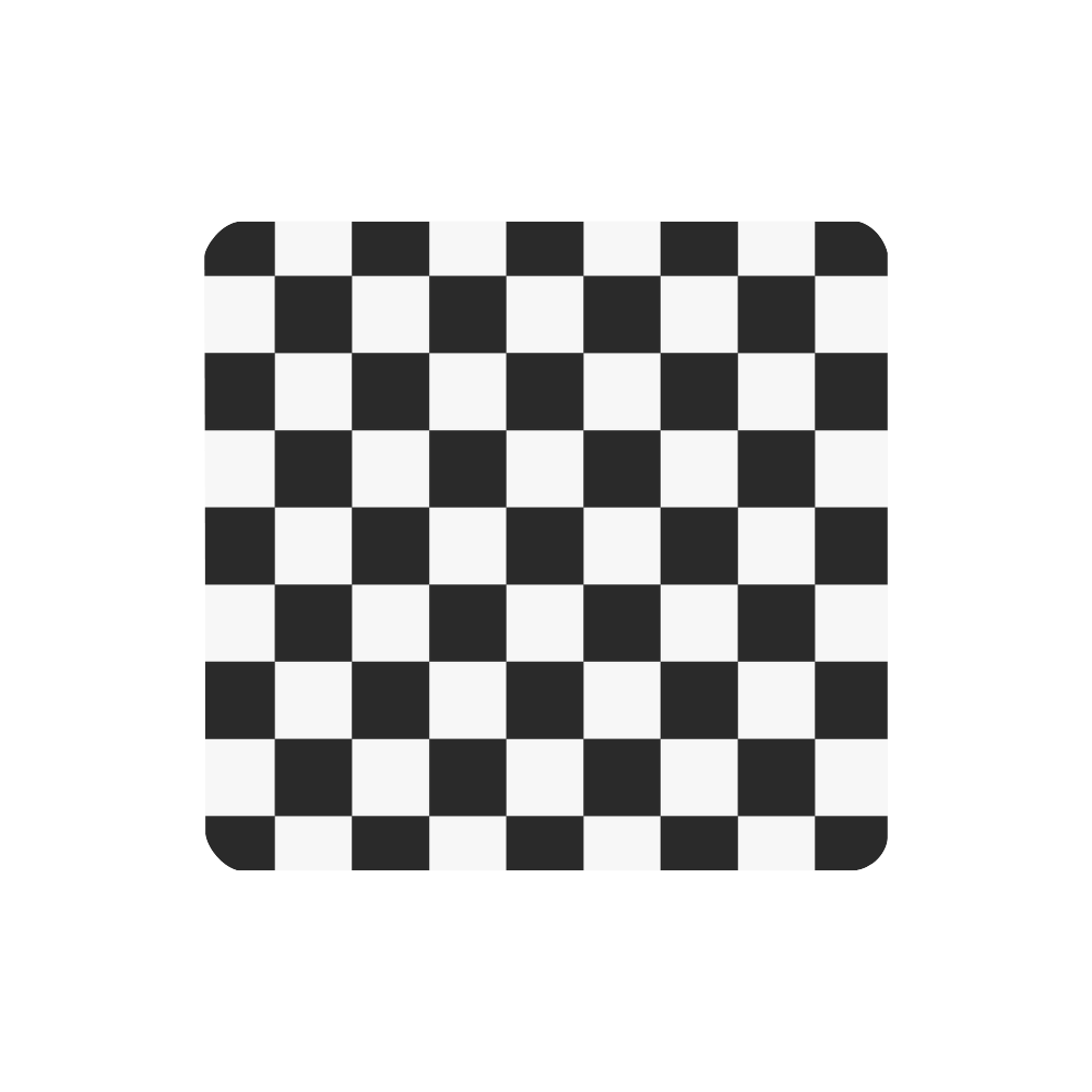 Checkerboard Black and White Women's Clutch Wallet (Model 1637)