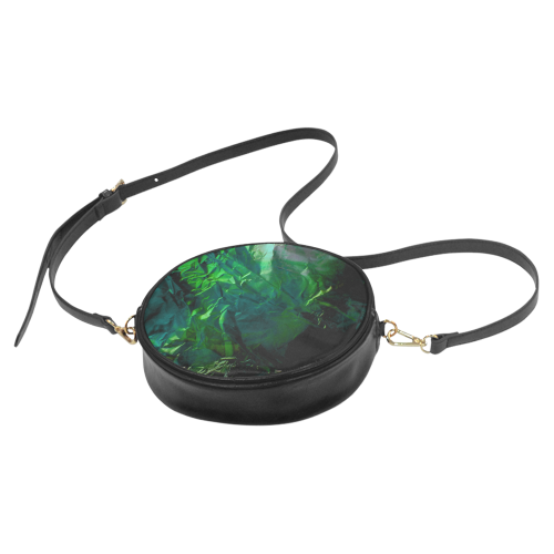 Abstract Emerald Round Sling Bag (Model 1647)