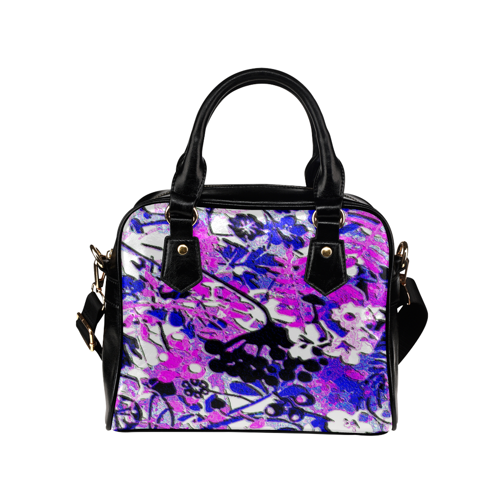 Wacky Retro floral Shoulder Handbag (Model 1634)