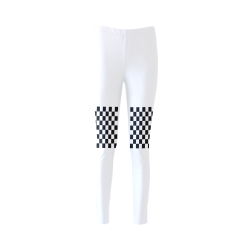 Checkerboard Black and White Cassandra Women's Leggings (Model L01)