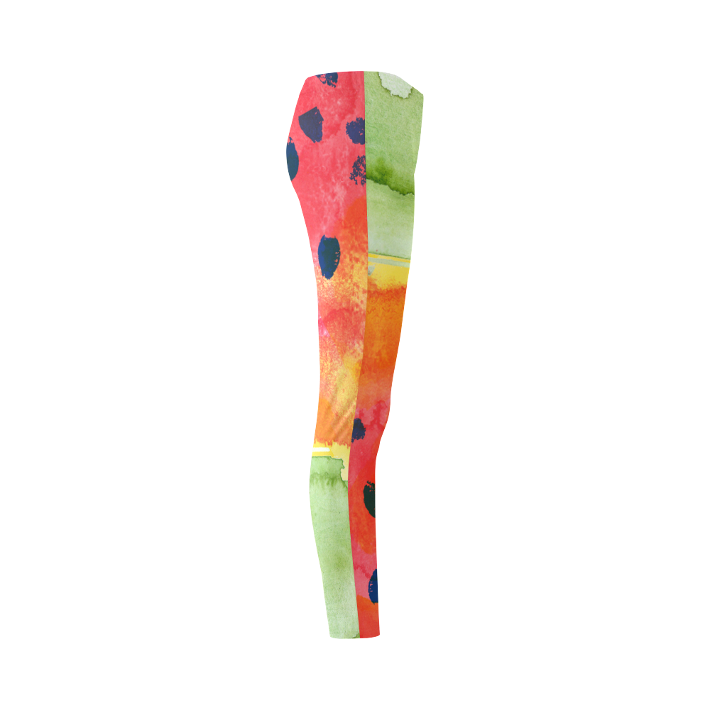 Abstract Watermelon Cassandra Women's Leggings (Model L01)