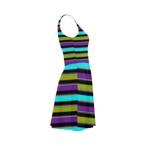 retro stripe 1 Atalanta Sundress (Model D04)