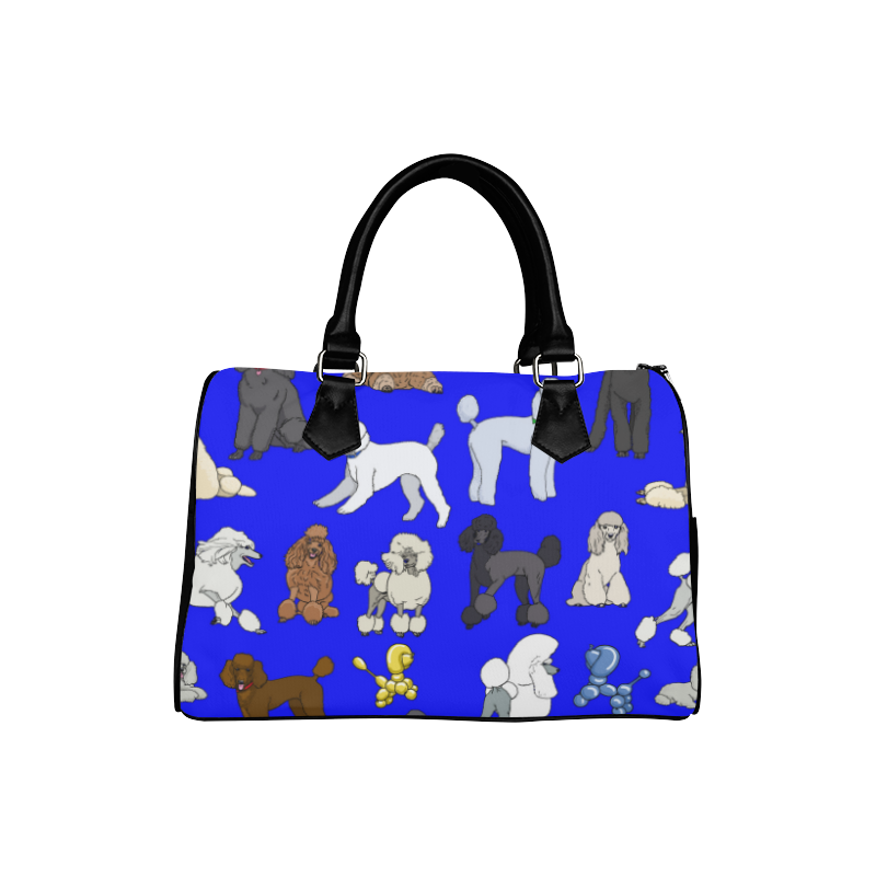 poodles cobal Boston Handbag (Model 1621)