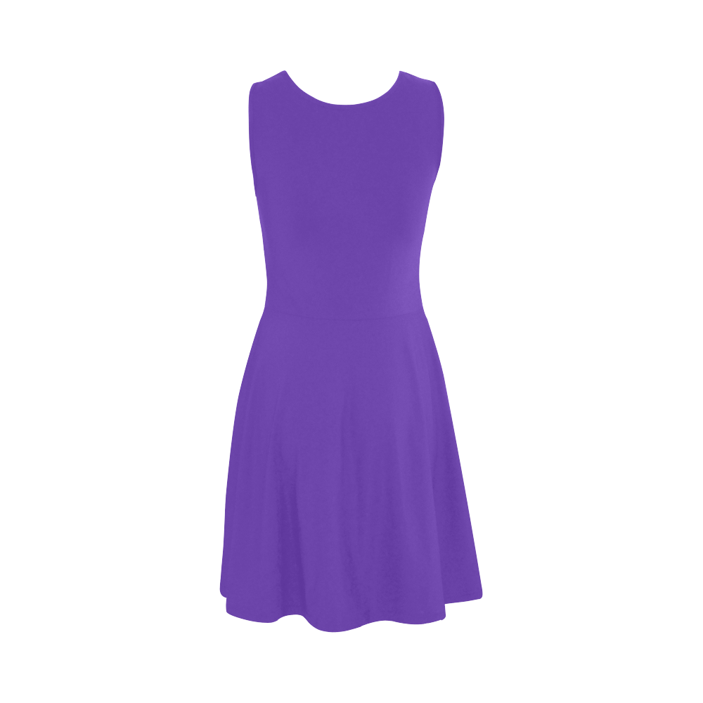 Plain Purple Atalanta Sundress (Model D04)