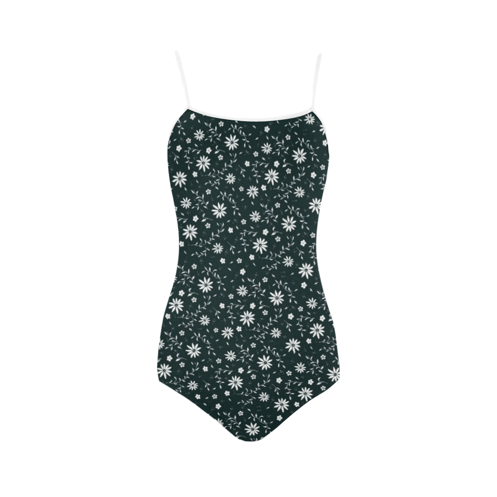 sweet allover pattern 12C Strap Swimsuit ( Model S05)