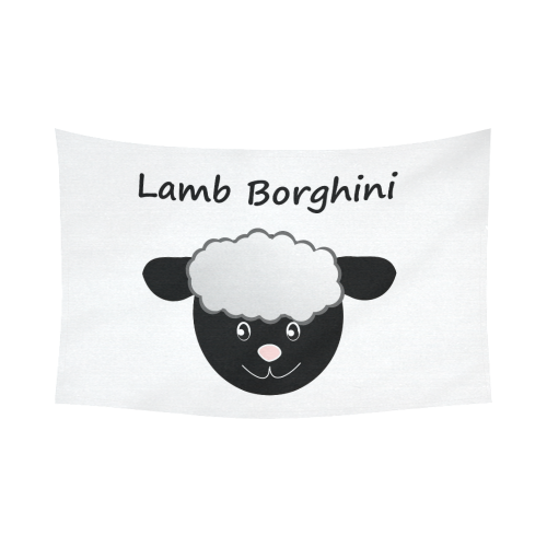 Lamb Borghini Cotton Linen Wall Tapestry 90"x 60"
