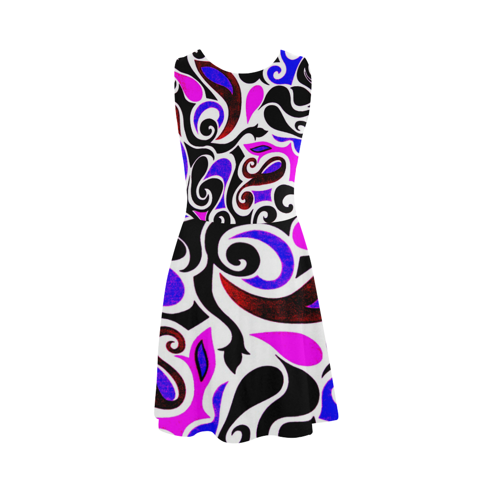 retro swirl Atalanta Sundress (Model D04)