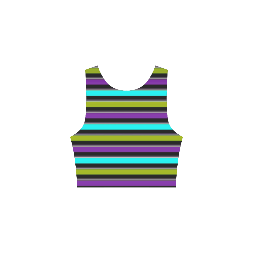 retro stripe 1 Atalanta Sundress (Model D04)