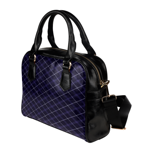 royal blue plaid Shoulder Handbag (Model 1634)