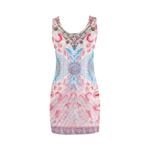 watercolor 3 Medea Vest Dress (Model D06)