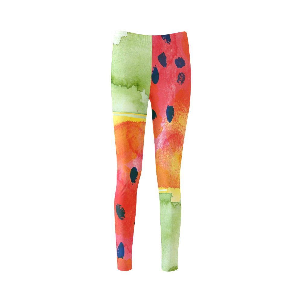 Abstract Watermelon Cassandra Women's Leggings (Model L01)