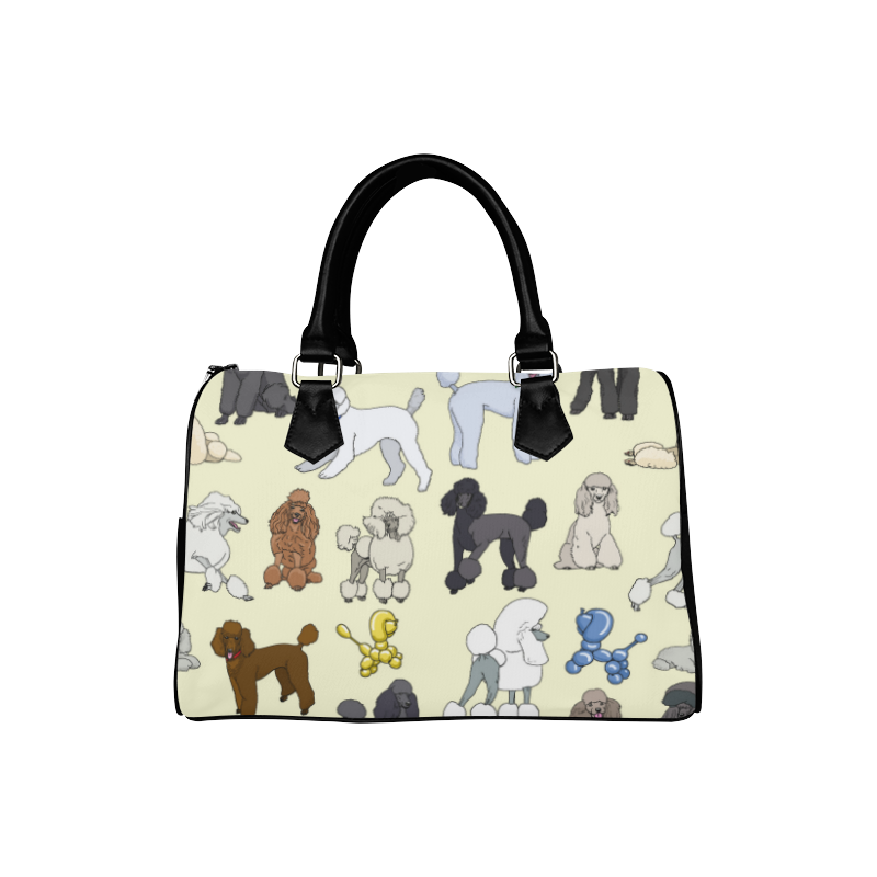 poodles cream Boston Handbag (Model 1621) | ID: D330409