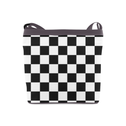 Checkerboard Black and White Crossbody Bags (Model 1613)