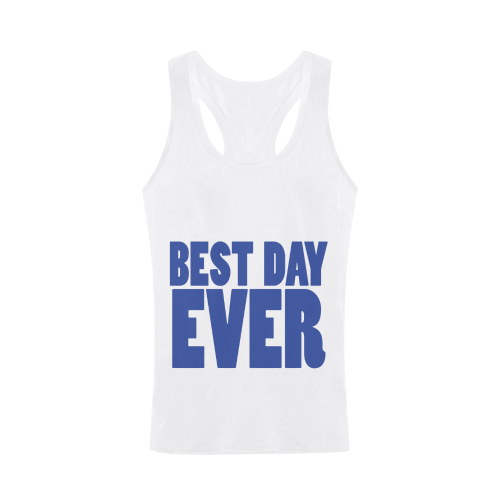 Best Day Ever!! Plus-size Men's I-shaped Tank Top (Model T32)