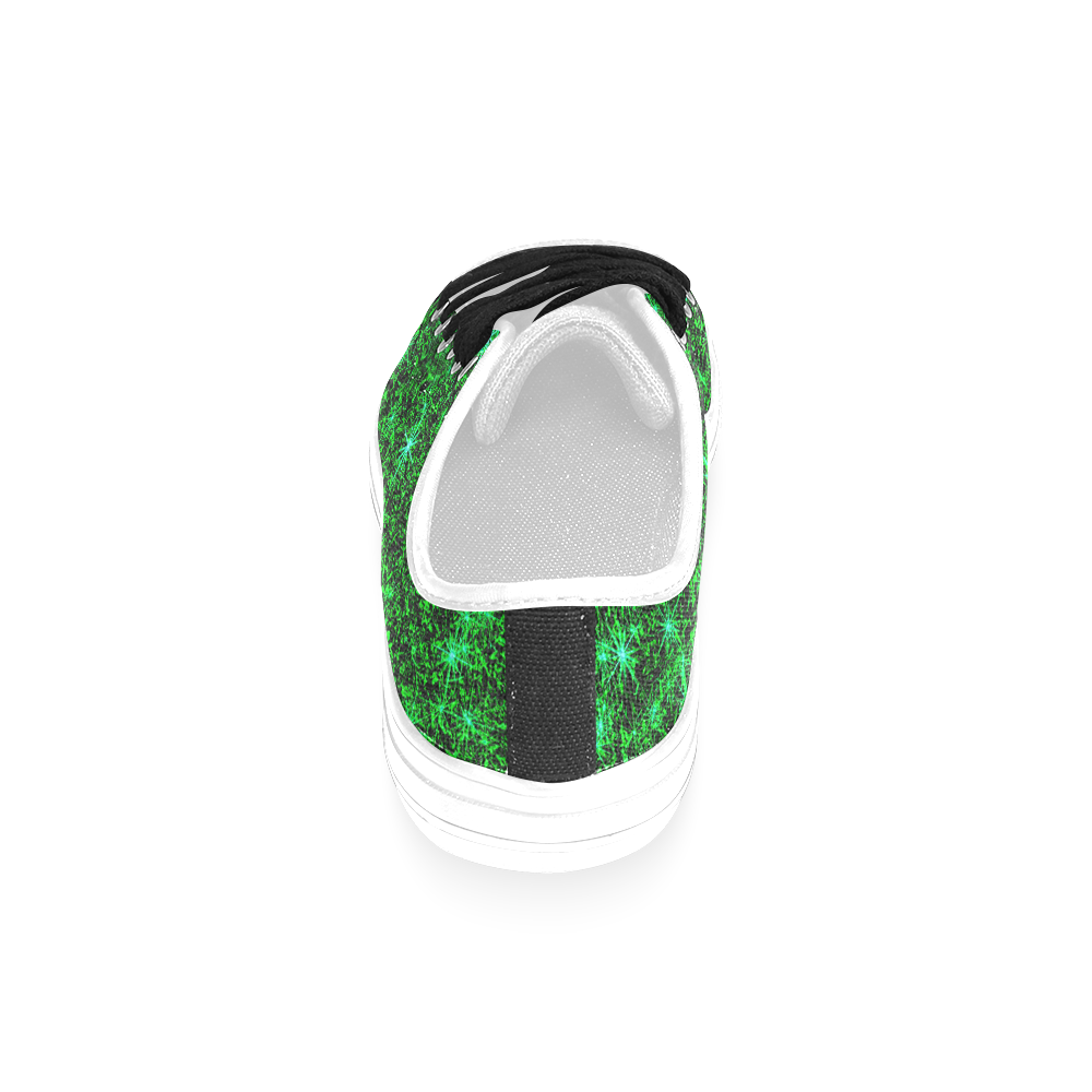 Sparkling Green - Jera Nour Men's Classic Canvas Shoes (Model 018)