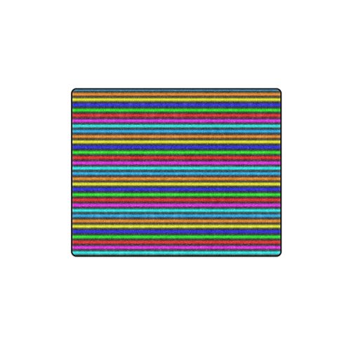 Dark Multicolored Vertical Stripes Blanket 40"x50"