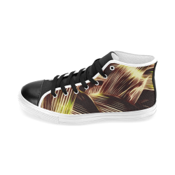 Foliage #8 - Jera Nour Men’s Classic High Top Canvas Shoes (Model 017)