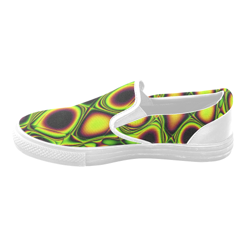 Blast-o-Blob #2 - Jera Nour Men's Unusual Slip-on Canvas Shoes (Model 019)