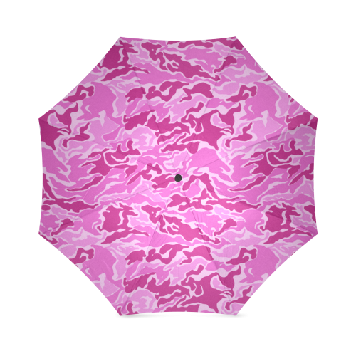 Camo Pink Camouflage Pattern Print Foldable Umbrella (Model U01)