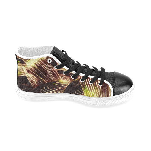 Foliage #8 - Jera Nour Men’s Classic High Top Canvas Shoes (Model 017)