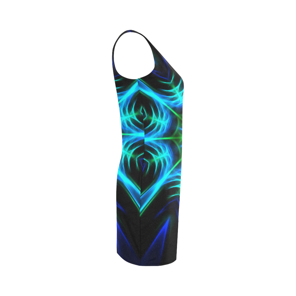 Blue Kaleidoscope Medea Vest Dress (Model D06)