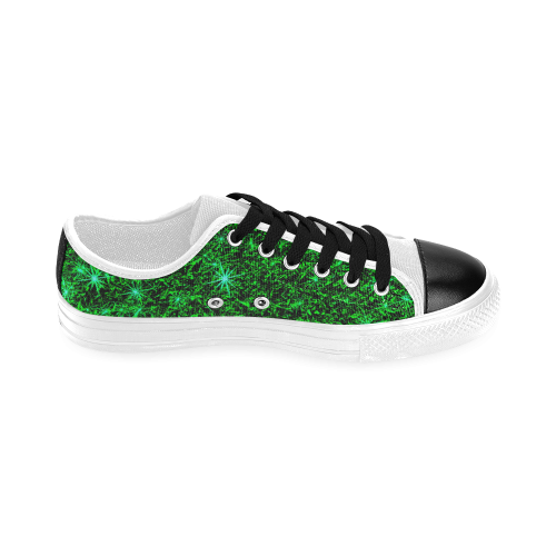 Sparkling Green - Jera Nour Men's Classic Canvas Shoes (Model 018)