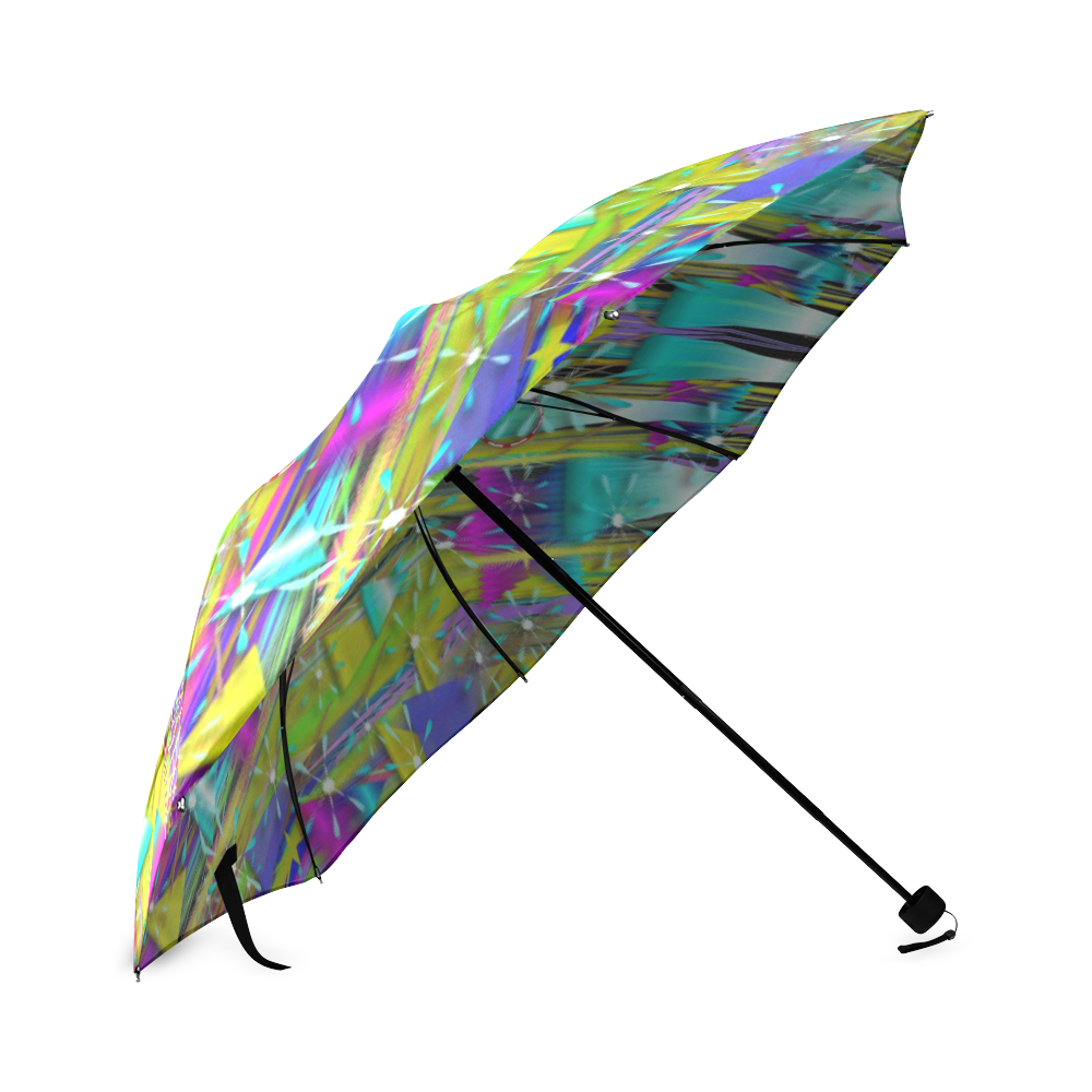 A wish for a golden polar star is love and light Foldable Umbrella (Model U01)